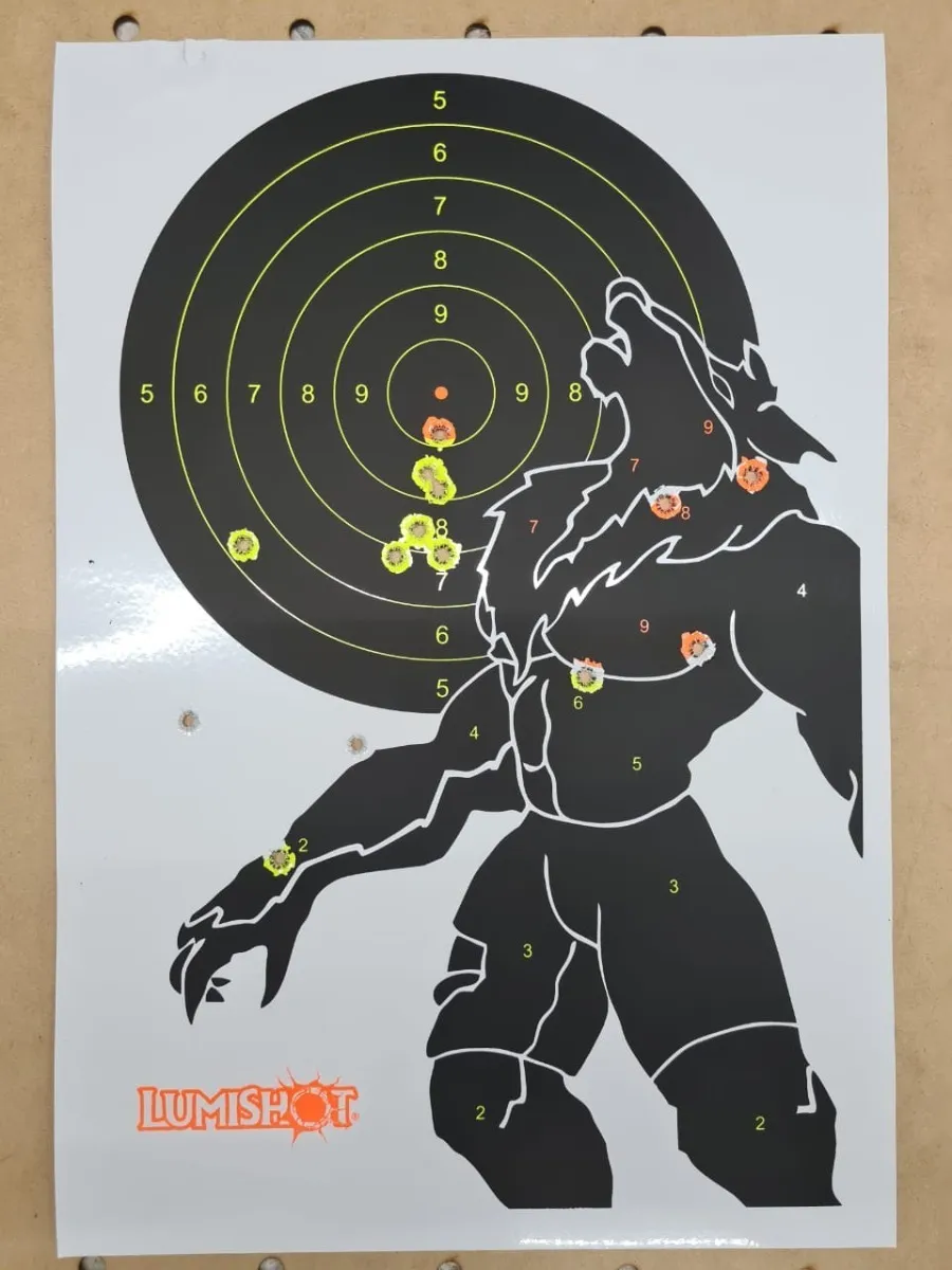 Alvo Lumishot Para Tiro Fluorescente Lobisomen - Imagem 2