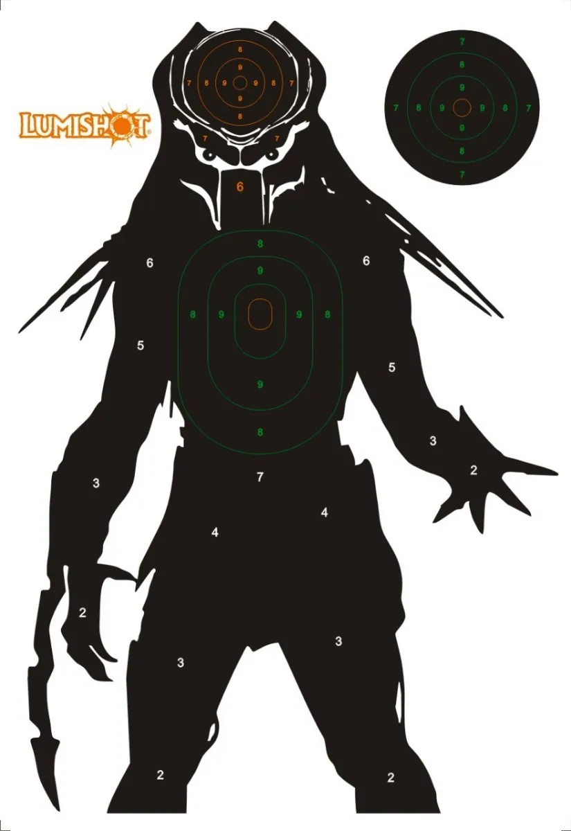 Alvo Lumishot Para Tiro Fluorescente Predador