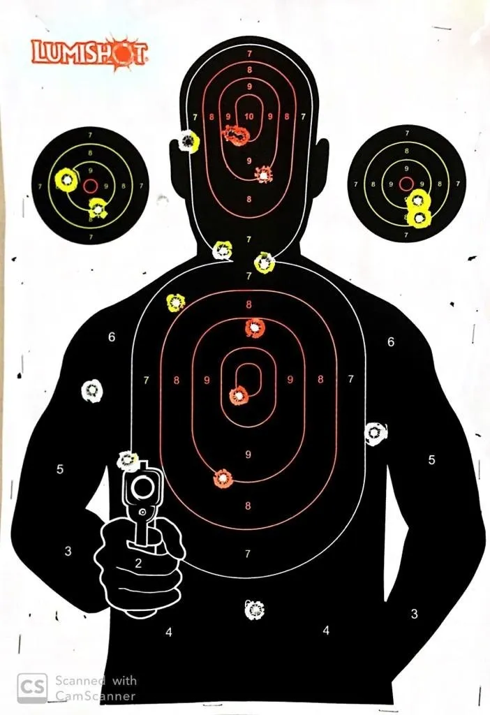 Alvo Lumishot Para Tiro Fluorescente Bandido - Imagem 2