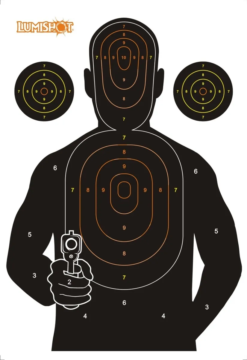 Alvo Lumishot Para Tiro Fluorescente Bandido