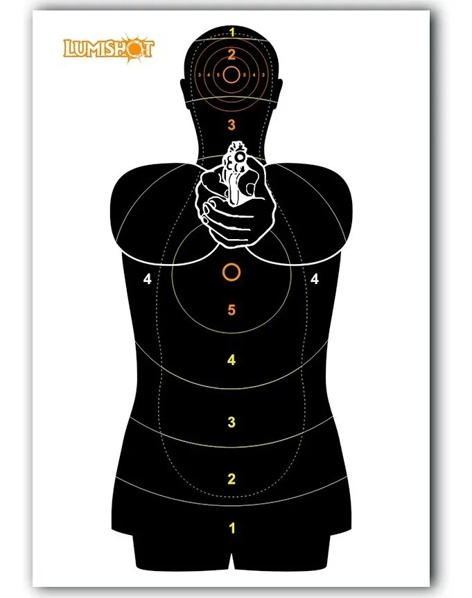 Alvo Lumishot Para Tiro Fluorescente Policia Federal