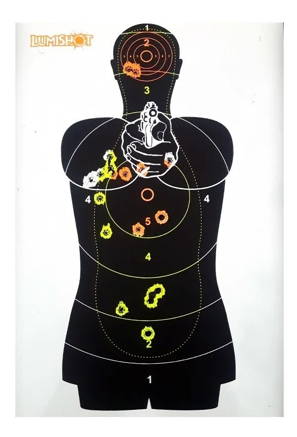 Alvo Lumishot Para Tiro Fluorescente Policia Federal - Imagem 2